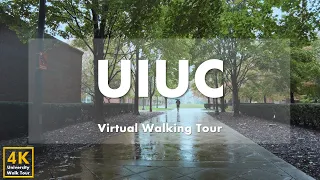 University of Illinois Urbana-Champaign (UIUC) - Virtual Walking Tour [4k 60fps]