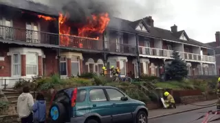 House on FIRE in DOVER KENT UK Barton Road