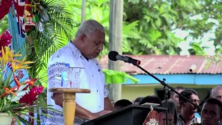 Fijian Prime Minister welcomes 7s World Champions in Nawaka.