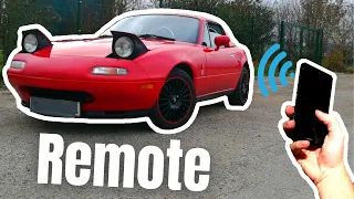 Making my Miata's Headlights Remote Controlled