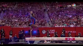 Simone Biles Beam (with Biles dismount!) 2021 USA Olympic Trials Day 1