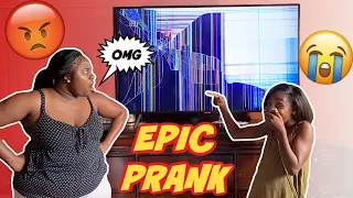 EPIC BROKEN TV PRANK ON MY MOM (MUST WATCH)