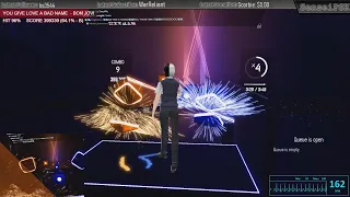 Beat Saber: Bon Jovi - You Give Love A Bad Name | Expert | Darth Maul | Heart-rate | Full-body track