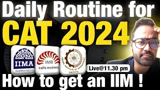 Daily routine for CAT 2024 Preparation| Daily schedule for CAT | BOOKs | Mocks
