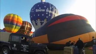 Bristol Balloon Fiesta - Timelapse Saturday morning Inflation