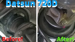 Nissan 720 (Driveshaft) Center Support Bearing ultimate guide video, How to change Carrier Bearing