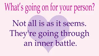 Not all is as it seems 💜 They're going through an inner battle