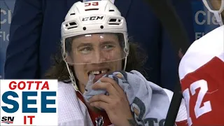 GOTTA SEE IT: Multiple NHL Players Get Hit In The Head By Pucks
