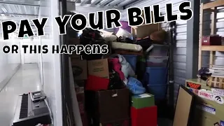 Pay Your Bills OR THIS HAPPENS Forgotten Abandon Storage Unit..