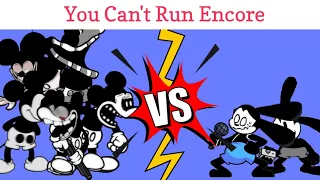 FNF Mickey vs Oswald you can't run encore animation ميكي ضد أوزوالد أغنية لا يمكنك الجري أنيميشن