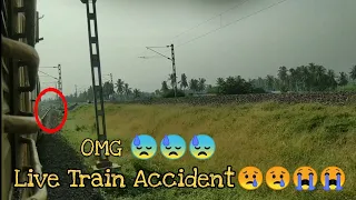 Live Train Accident train Hits Man RIP😢😢😢 Indian railway's WAG9HC  continus honking