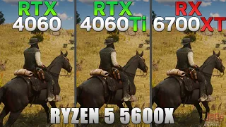 RTX 4060 vs RTX 4060 Ti vs RX 6700 XT | R5 5600X | Tested in 15 games