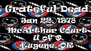 Grateful Dead 1/22/1978