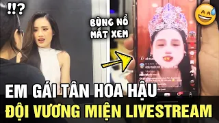 Ý NHI đăng quang hoa hậu, em gái ở nhà ĐỘI VƯƠNG MIỆN livestream, cái kết BÙNG NỔ “MẮT XEM” | TÁM TV