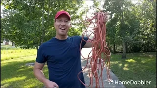 How to wind extension cords so they don't tangle