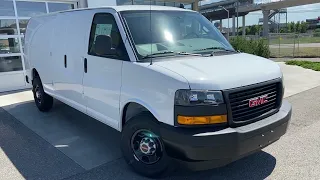 White 2022 GMC Savana Cargo Van 3500 3500 Review Calgary AB - Wolfe Calgary