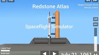 Redstone Atlas launch in Spaceflight Simulator