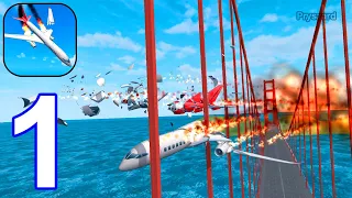 Plane Crash: Flight Simulator - Gameplay Walkthrough Part 1 All Maps (iOS, Android)