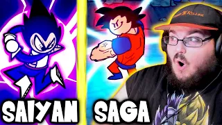 Saiyan Saga In A Nutshell (Animation By Kyskke) Dragon Ball Z Parody REACTION!!!