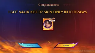 KOF 97 EVENTS I GOT VALIR SKIN ONLY IN 10X DRAWS 😘😘😁