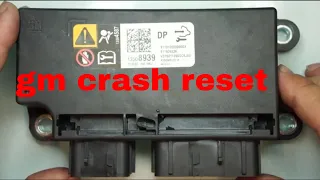 How To Remove Crash Data GM Airbag Module Reset.