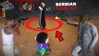 GTA 5 : Franklin Catch Serbian Dancing Lady In Red Circle Of Human Devil in GTA 5 ! (GTA 5 mods)