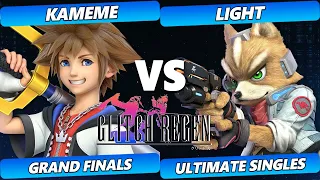 Glitch Regen GRAND FINALS - Light (Fox) Vs. Kameme (Sora, Mega Man) Smash Ultimate Tournament