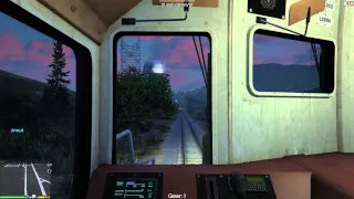 GTA V Railroad Engineer Train Mod + Train Derailment