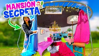 💕MANSIÓN SECRETA EN MI TRAMPOLÍN 🗝 INTERIOR BONITO Y SORPRENDENTE | CONNY MERLIN