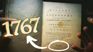 Extremely Old (1767) Astronomy Book from the 1700's | ASMR Whisper