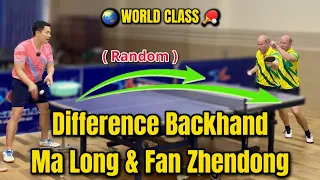 How to do random Forehand Topspin exercise Backhand Topspin -  Ma Long & Fan Zhendong |  World Class