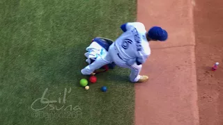 Toronto Blue Jays Pitcher Marcus Stroman warming up pre-game Sept 8 2017