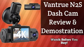 9 Months Review & Demostration for Vantrue N2S 4K Dash Cam (product link in description)