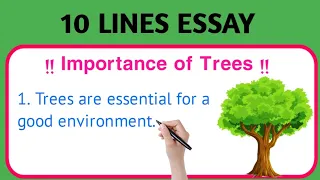 10 Lines Essay On Importance Of Trees In English l Essay On Trees , 10 lines on importance of tree,