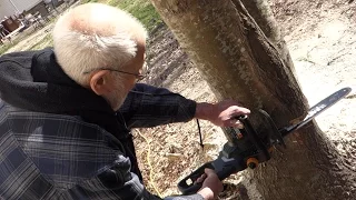 ANGRY GRANDPA SNAPS! (CHAINSAWS TRAMPOLINE)