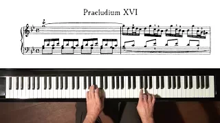 Bach Prelude and Fugue No.16 Well Tempered Clavier, Book 1 with Harmonic Pedal