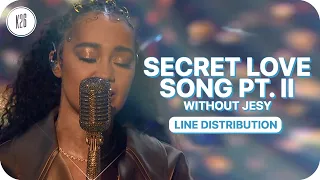 Little Mix ~ Secret Love Song Pt.II (Live) ~ OT3 Line Distribution [Without Jesy]