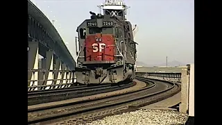 A Day on The Southern Pacific's  Suisun Bridge  - March 14, 1994   4K