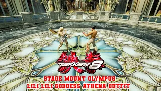 Tekken 7 Stage Mount Olympus & Lili Lili Goddess Athena Outfit