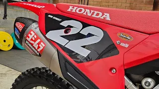 2023 Honda CRF250R Yoshimura RS12 Full Exhaust Installation