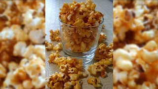 caramel popcorn recipe ~ simple and tasty 🍿