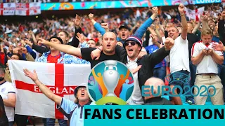 England Crazy Fans Reaction & Celebration Euro 2020 | Football Highlights  2021