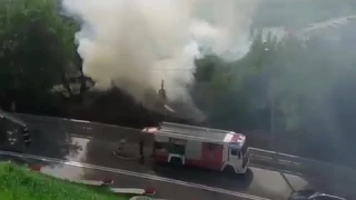 Пожар на Набережной. Калуга. 29.07.17