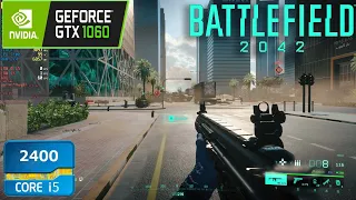 Battlefield 2042 Benchmark (i5 2400 + GTX 1060) 8GB RAM 900p LOW