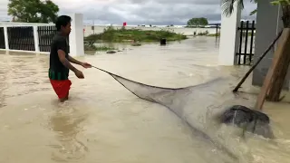 Pattaya Flood: Fishing on the streets of Pattaya