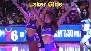 Laker Girls (Los Angeles Lakers Dancers) - NBA Dancers - 10/22/2021 1st QTR dance performance