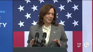 Vice President Harris announces $100 million auto industry investment during Detroit visit