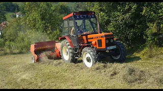 Zetor 6245 & Zetor 5245 -  Baliranje otave na pet livada (Welger AP 53)