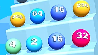 Ball Ladder 2048 ! All Levels Gameplay (506-509) android, ios
