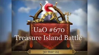 UaO 670 vs Rg0 652 vs XII 701 - Treasure Island battle [Rise of castles]